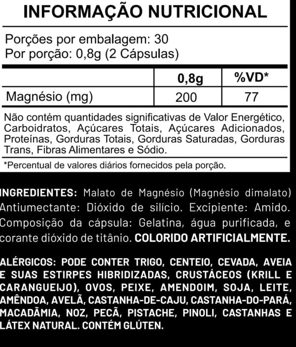 Suplemento Magnésio Dimalato - 60 capsulas - Imagem 2